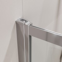 Душевая шторка на ванну с фиксированным креплением одной створки CEZARES SLIDER-FIX-VF-11-100/150-C-Cr