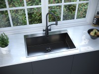 Мойка нерж. сталь KRONER 75, PM217551-GM, вороненая сталь, 750х510мм, Paulmark