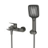 Смеситель для ванны и душа в комплекте с ручным душем, шлангом и держателем CEZARES LINER-VD-GM