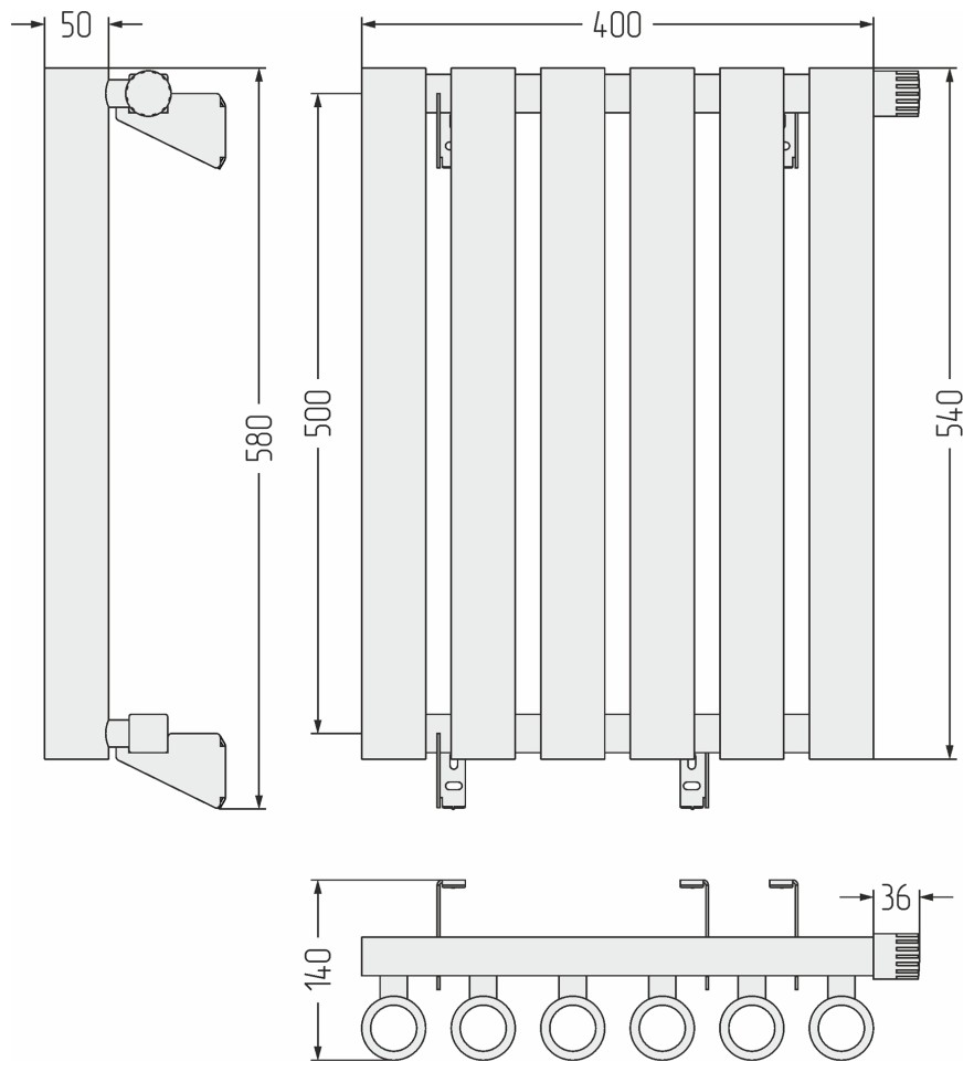 Кумир-0 EU50 правый 500х400 6 секций