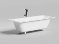 Ванна встраиваемая ORLANDA AXIS KIT 190x80 покраска по RAL полностью S-Sense Матовое