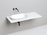 Раковина полувстраиваемая MAREA 01 покраска по RAL полностью 645х387х165 S-Stone Матовое