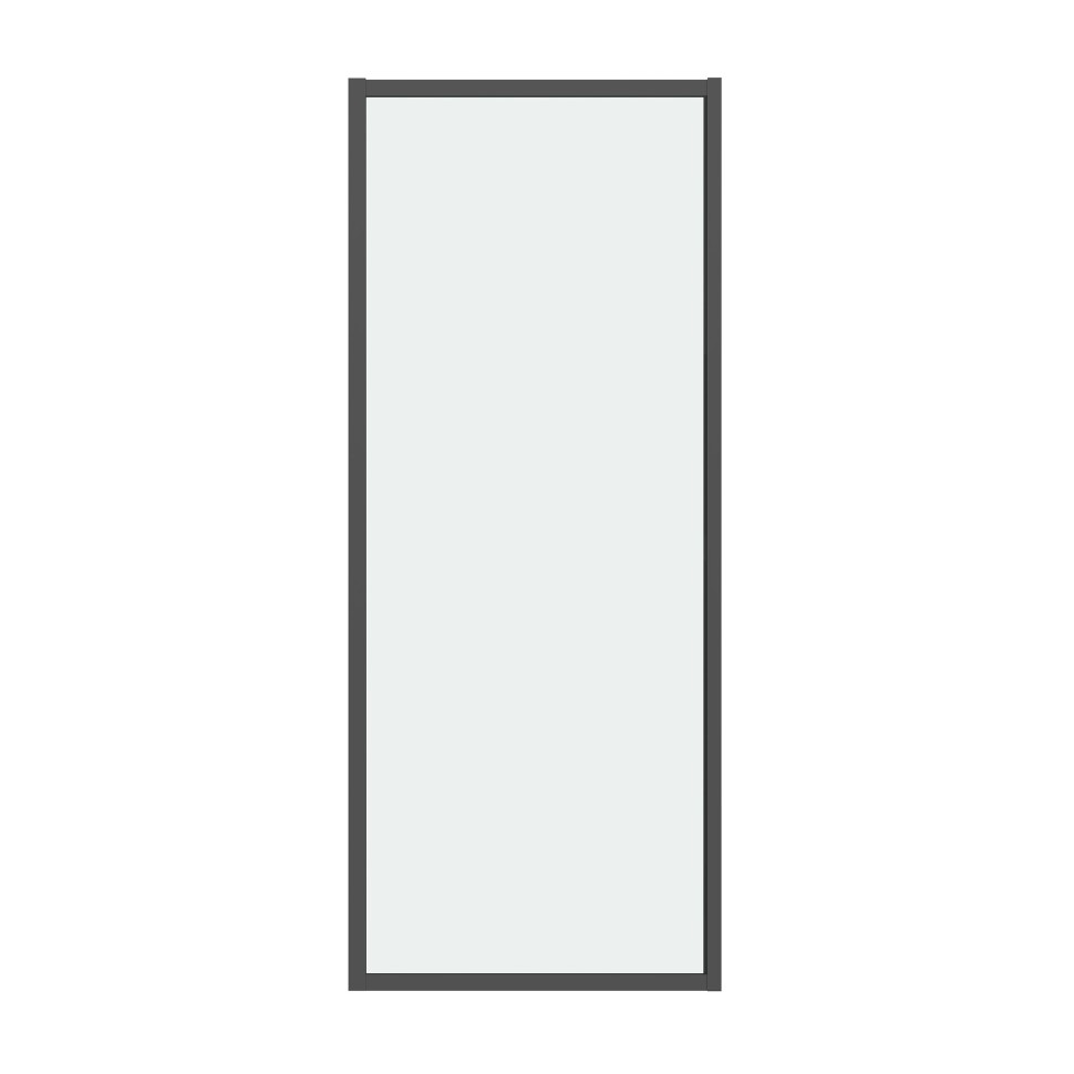 Боковая стенка Grossman Style 200.K33.05.70.21.00 (70х195) черный матовый,стекло прозрачное, 1 место