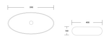 Раковина накладная MILLEAU Boutique MU8005-EGG (золото/золото)
