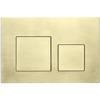 Кнопка смыва Veconi FLUSH V4, золото брашинг