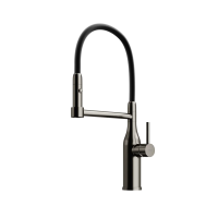 Смеситель для кухни SANCOS Pride с гибким изливом, цвет вороненая сталь, арт. SC4011GG