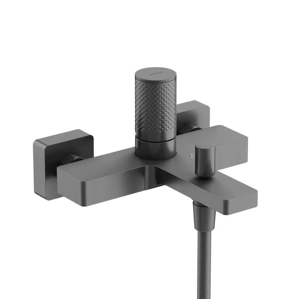 Смеситель для ванны и душа SANCOS Nexus, вороненая сталь, арт. SC9014GG