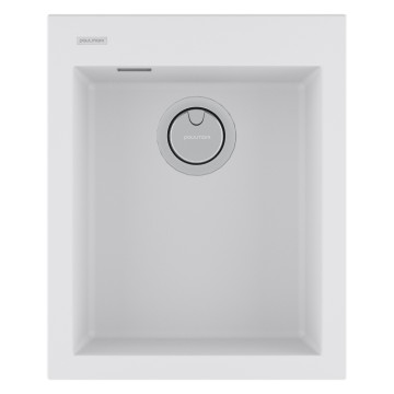 Мойка DECORATION 41, ACRYSTONE, PM934150-WH, WHITE, 410х500 мм, Paulmark