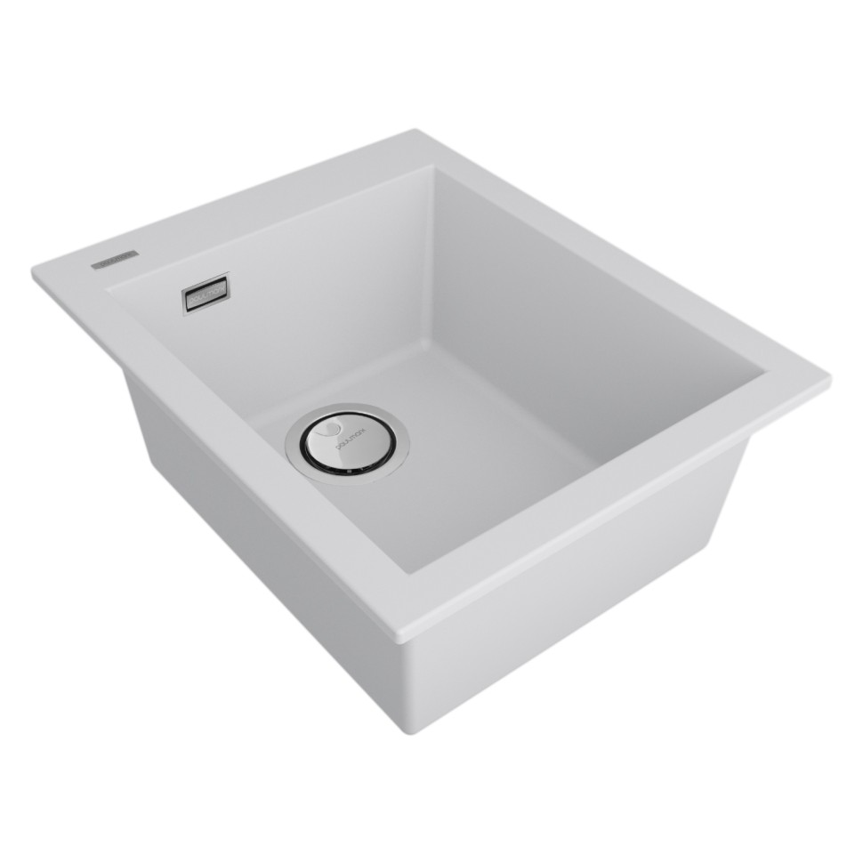 Мойка DECORATION 41, ACRYSTONE, PM934150-WH, WHITE, 410х500 мм, Paulmark
