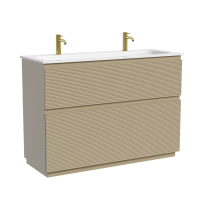 Тумба напольная SANCOS Folk Floor 1190х445х850, c двумя ящиками оснащенными доводчиками, Капучино, арт.FL120FCP