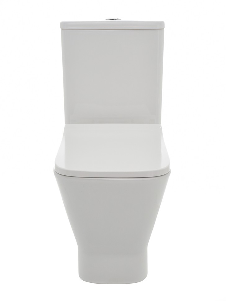 AQM1005 Унитаз напольный Rimless c сиденьем SoftClose, горизонтальный выпуск. 620x345x415мм