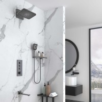 Душевой комплект VSFW-433TI4RGM встраиваемый, термостат, трехрежимный, вороненая сталь