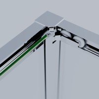 Душевой уголок Альфа (Alpha) VSRW-3AL9090CL, 900*900, хром, стекло прозрачное