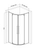 Душевой уголок 900*900*1950мм., стекло 6мм, цвет профиля хром. AQM7101-9