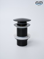 Донный клапан Gid без перелива G-54BL 76601K черный глянцевый 7x7x10