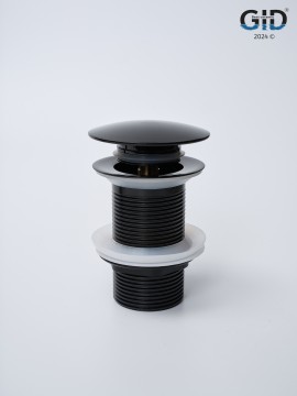 Донный клапан Gid без перелива G-54BL 76601K черный глянцевый 7x7x10