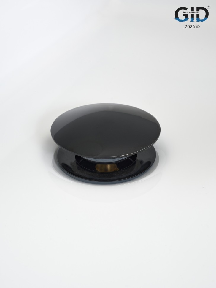 Донный клапан Gid без перелива G-54BL 76601K черный глянцевый 7x7x10