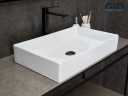 Раковина Gid N9496 51228 накладная белая 60.5x37x11