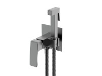 Смеситель Raglo встраиваемый с гигиеническим душем графит