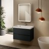AQM900380GM "S3" тумба под умывальник подвесная 80 см., цвет антрацит.