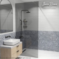 Душевая перегородка IBERICA BLANCA Mod.602 Walk In тонированное стекло/хром 90х200см (IB602.TC.200.90)