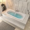 Ванна из искусственного камня Uperwood Lotus 170x70 см, белая