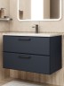 Тумба под раковину для ванной Uperwood Foster New 80 см, подвесная, черная