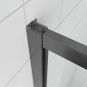 Душевой угол Veconi Ottimo P20SP GR, 1000х800х1900 графит брашинг, стекло тонированное матовое