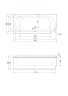 Акриловая ванна CEZARES METAURO CORNER-180-80-40-L-W37
