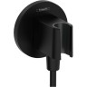 Шланговое подсоединение Hansgrohe FixFit, 1/2, цвет: черный матовый 26888670