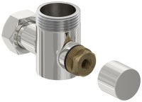 Вентиль угловой под шестигранник (G 1" НР х G 3/4" НГ)