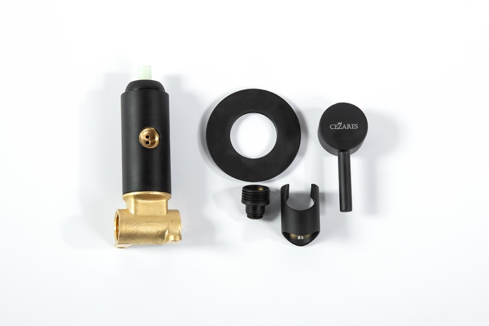 Смеситель для душа и гигиенического душа со штуцером с держателем CEZARES CZR-DA1-NOP