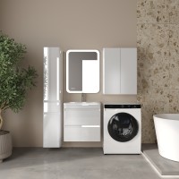 Тумба подвесная STYLE LINE "Атлантика 60", Люкс Плюс белый глянец под раковину Атлантик 60