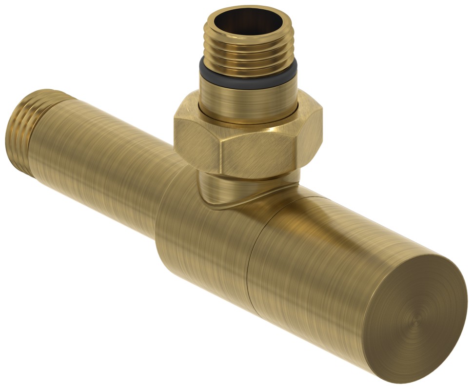 Вентиль угловой цилиндр (G 1/2" НР х G 1/2" НР)