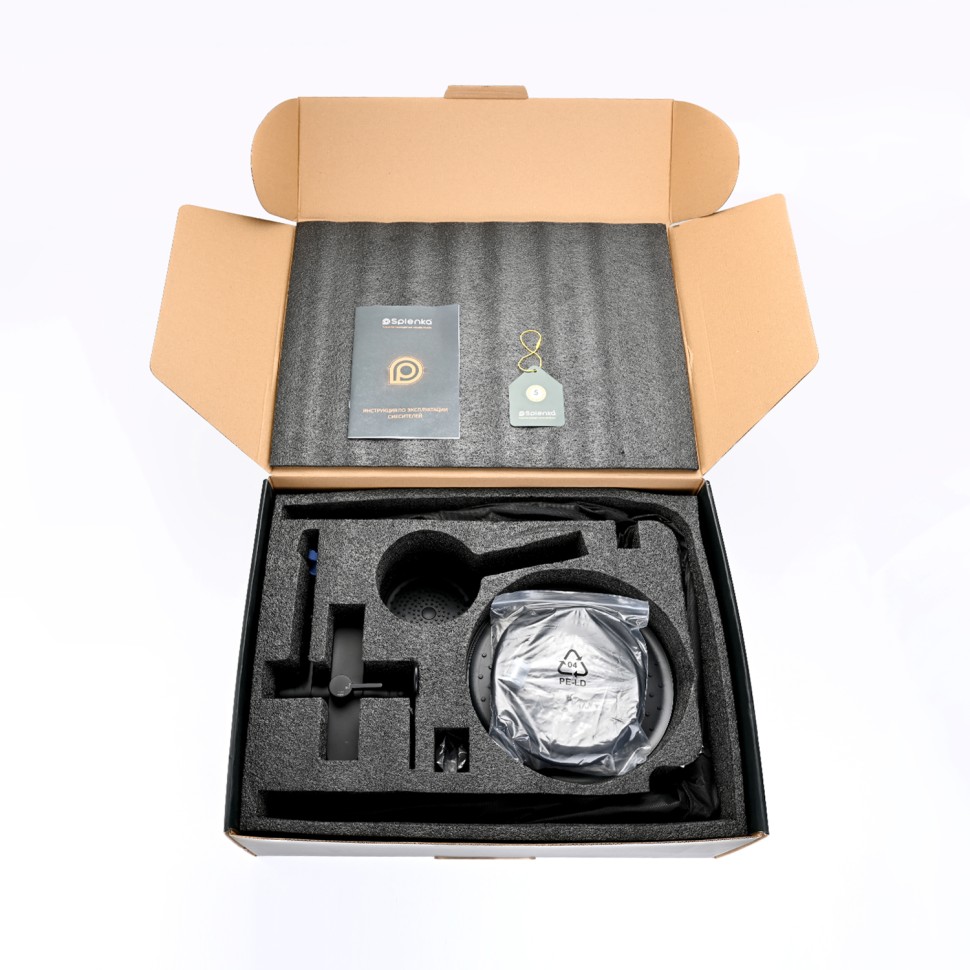 Душевая система Splenka для ванны и душа S222.24.06 Черный