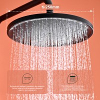 Душевая система Splenka для ванны и душа S222.24.06 Черный