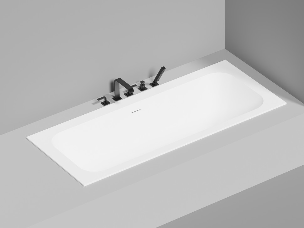 Ванна встраиваемая ORLANDA AXIS KIT 190x80 покраска по RAL полностью S-Stone Матовое