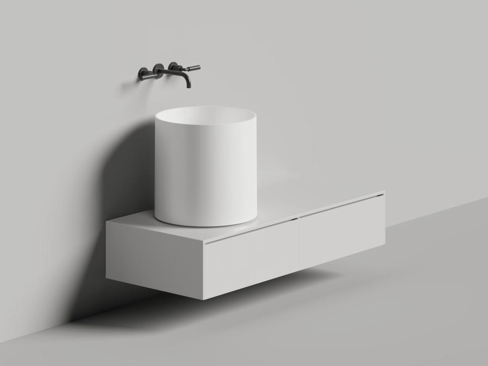 Раковина накладная ARMONIA ROUND 03 450х450х450 S-Sense Глянцевое