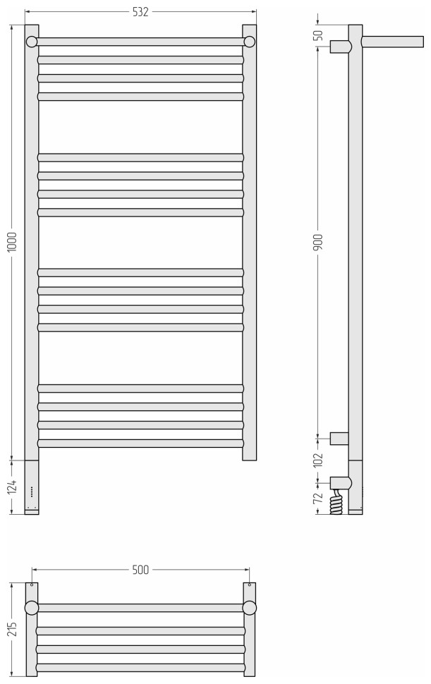 Богема 3.1 с полкой 1000х500 МЭМ левый
