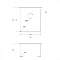 Мойка EMAR EMB-130 EMB-130 PVD Nano Dark