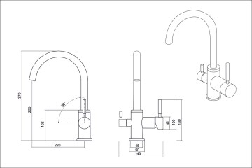Смеситель EMAR EC-3007 3007.9 Алмаз