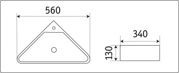 Умывальник CeramaLux 78377