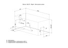 Акриловая ванна Aquanet Bright 145x70 (с каркасом)