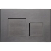 Кнопка смыва Veconi FLUSH V4, оружейная сталь матовая