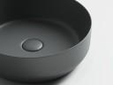 Умывальник чаша накладная круглая (цвет Темный Антрацит Матовый) Element 390x390x120мм