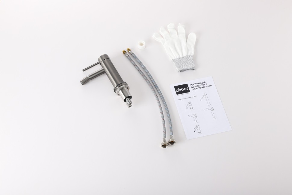 Смеситель ABBER Wasser Kreis 316 AF8124BGG для биде, брашированная оружейная сталь