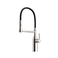 Смеситель для кухни SANCOS Pride с гибким изливом, цвет нержавеющая сталь, арт. SC4011BNG