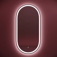 Зеркало для ванной комнаты SANCOS Oval, фронтальная подсветка 550х1050 с сенсорным управлением на прикосновение, арт. OV55F