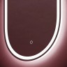 Зеркало для ванной комнаты SANCOS Oval, фронтальная подсветка 550х1050 с сенсорным управлением на прикосновение, арт. OV55F