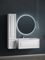 Тумба подвесная SANCOS Very 995х445х406, c одним ящиком оснащенным доводчиками, левая , Bianco , арт.VR100LW